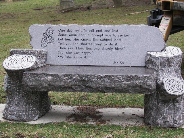 Graveside Bench | Customized Bench | Olympia, WA