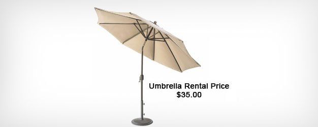 patio umbrella rental