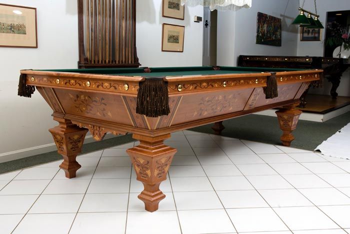 antique pool tables