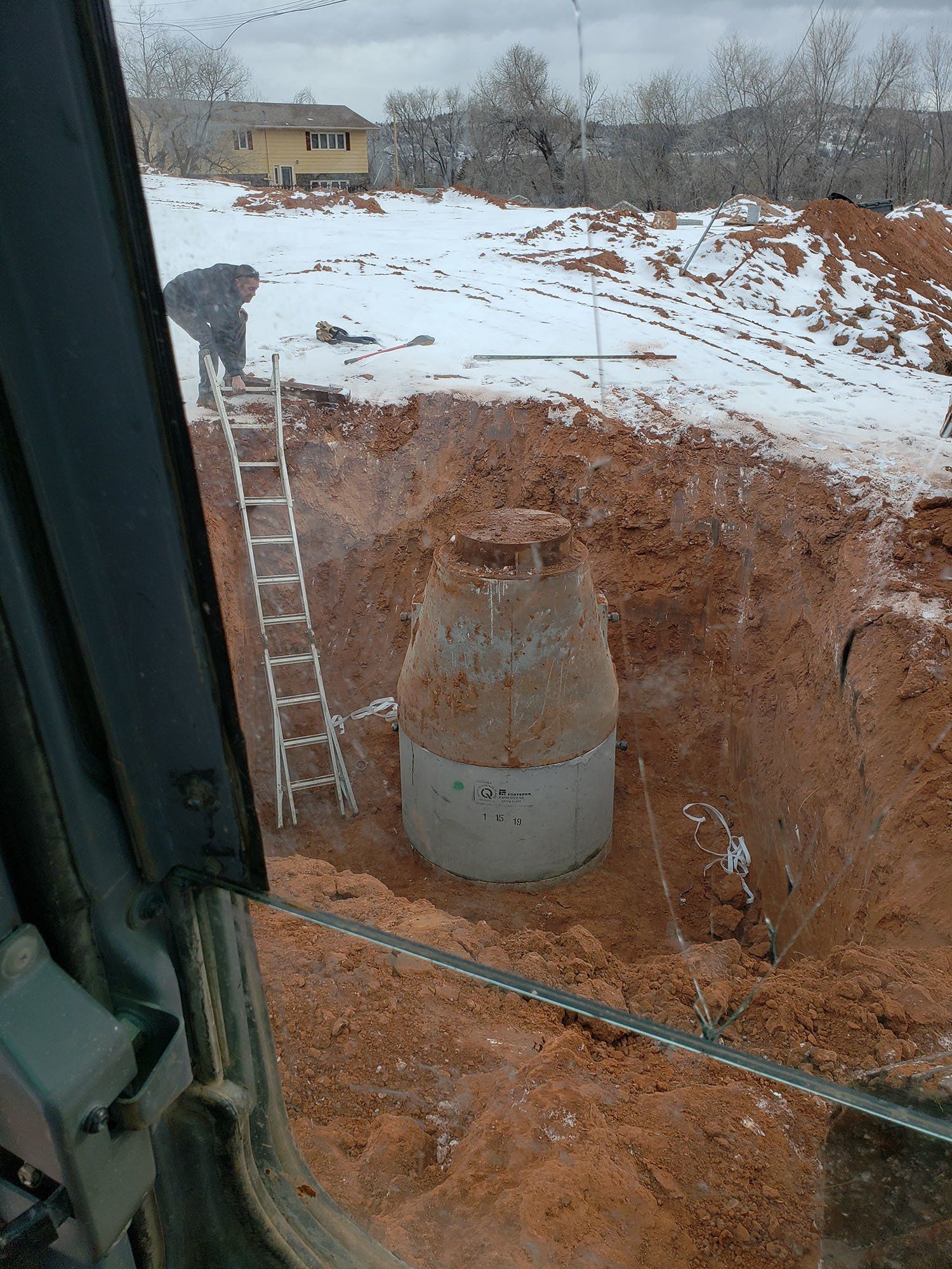 Septic tank collapse repair