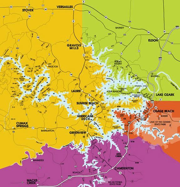 Lake of the Ozarks Map | Lake of the Ozarks, MO