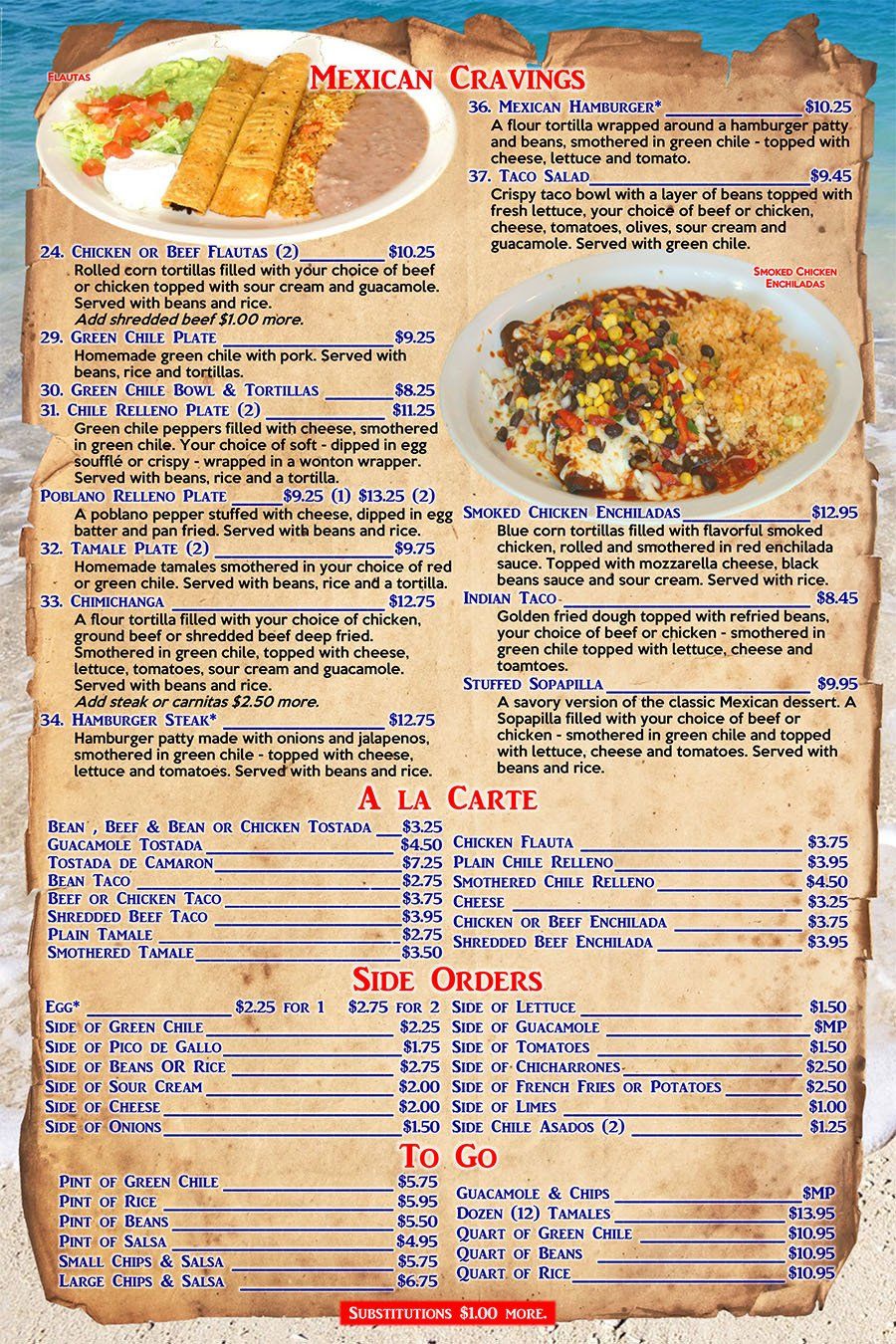 Full Menu | Food Menu | Golden, CO